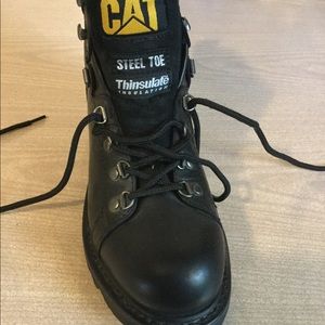 Cat steel toe thinsulate boots size 7